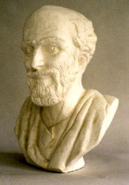 Jim Victor's plaster sculpture of Hippocrates