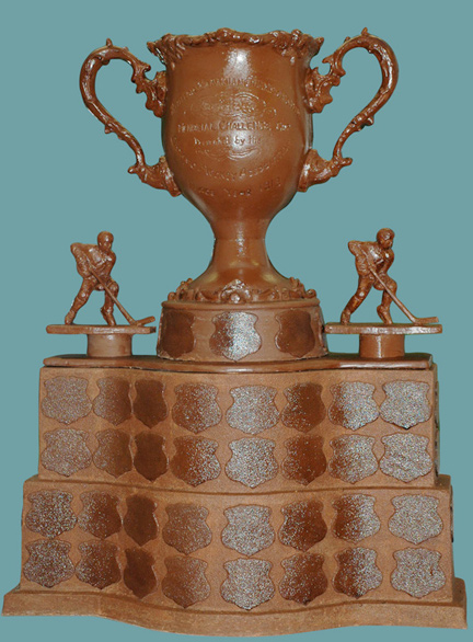 Canadian Junior Championship trophy done in milk chocolate for the Hershey Center, Mississauga,Ontario, Canada May 19, 2011