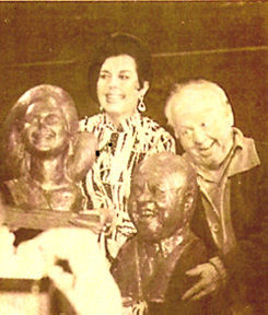 Mickey Rooney, Ann Miller Chocolate Sculpture