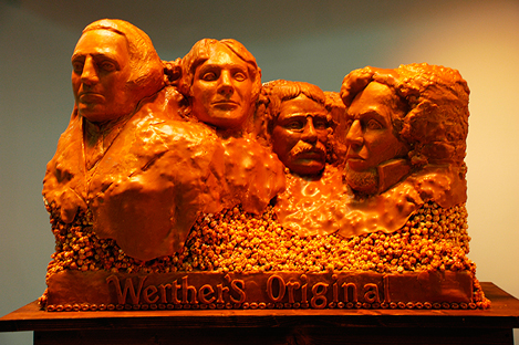 Werther's candy Mount Rushmore