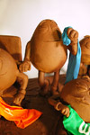 Chocolate sculpture in New Orleans by Jim Victor Food Sculpture