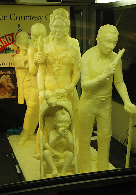 Butter sculpture for the San Diego Fair