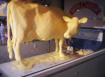 Butter Sculpture of Cow by Jim scannell for Jim Victor