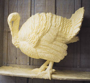 Jim Victor's Butter Sculpture of a turkey
