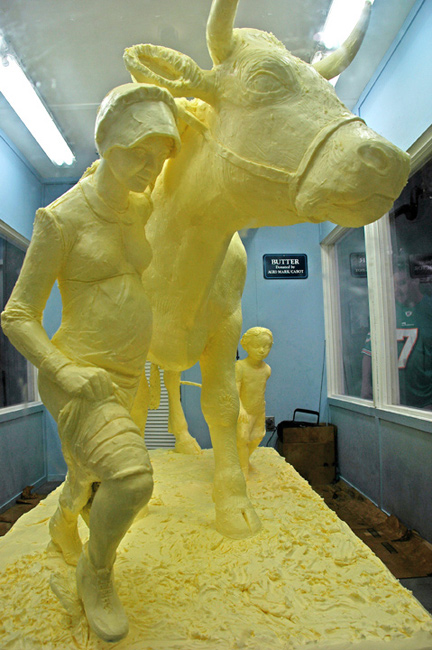 Butter sculpture for Big E, September 2010