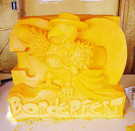 Cheese parrot for Borderfest