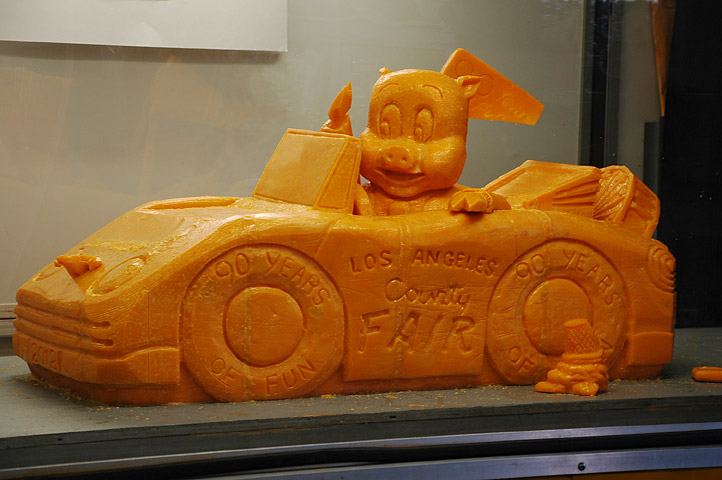 Cheese car for Los Angeles County Fair