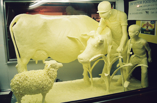 Butter sculpture done for "Silver Dollar City", Branson, MO 2008