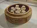 Dim sum carved out of chocolate in hong Kong