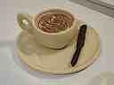 Hot chocolate carved out of chocolate in hong Kong