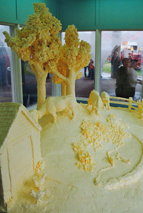 jim victor butter sculpture at the Big E