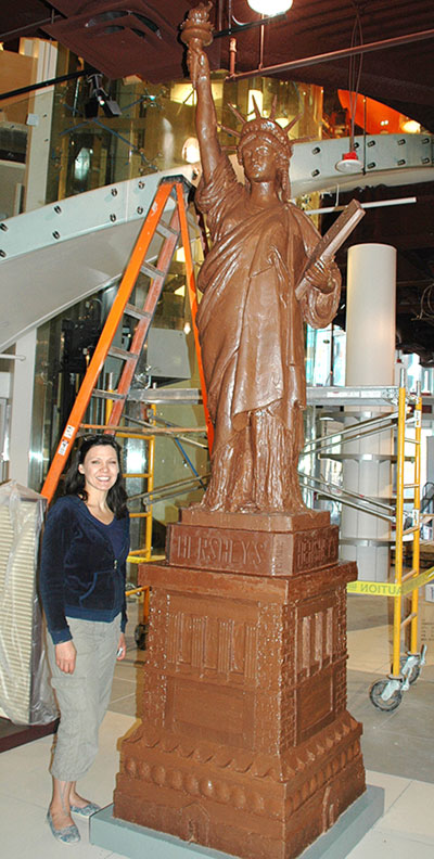 Marie Pelton with Chocolate liberty