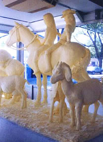 Butter sculpture by Marie Pelton at New Mexico State Fair, Albuquerque, 2002