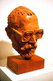 portrait bust of alan candell by jim victor