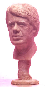 Plaster Bust of President Jimmy Carter