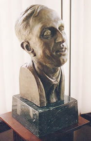 Bronze portrait of Ernest Kornfield, UFCWU